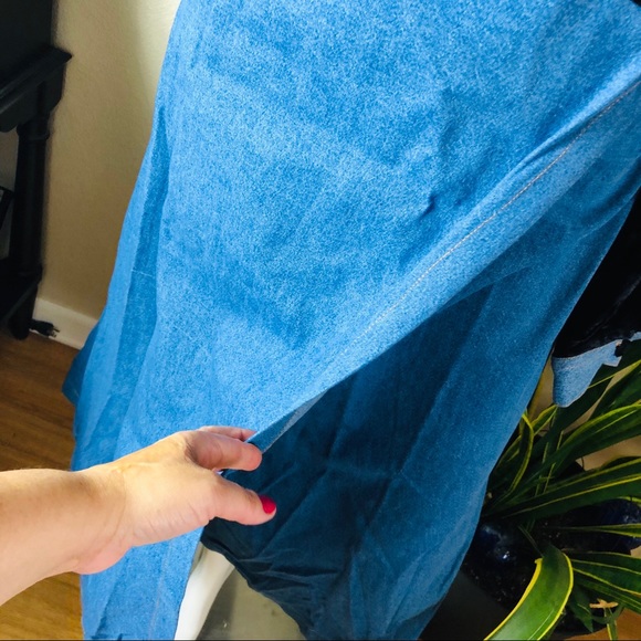 NWT Denim suede Dress Plus Size - Picture 7 of 10
